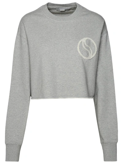 Stella Mccartney Stella Mc Cartney 's Wave' Grey Organic Cotton Sweatshirt In Grey