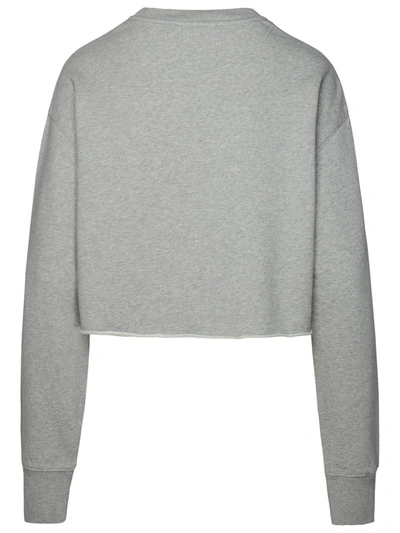 Stella Mccartney Stella Mc Cartney 's Wave' Grey Organic Cotton Sweatshirt In Grey