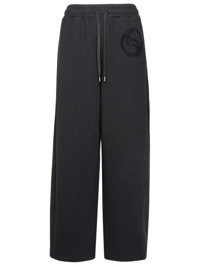 Shop Stella Mccartney Logo Jogger Pants In Black