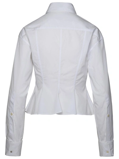 Shop Stella Mccartney Peplum Shirt In White
