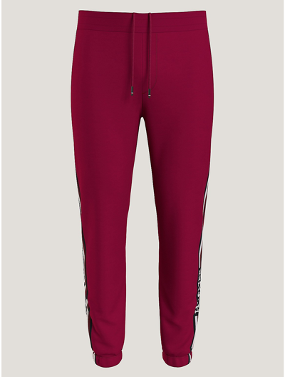 Shop Tommy Hilfiger Monotype Stripe Sweatpant In Royal Berry
