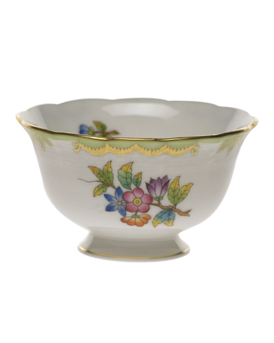 Shop Herend Queen Victoria Open Sugar Bowl In Green