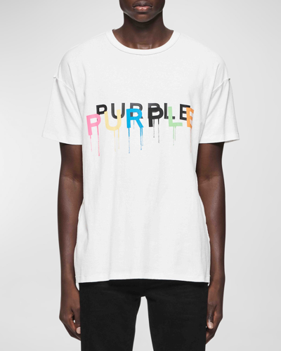 Shop Purple Men's Painted Wordmark T-shirt In Inside Out Ss Tee