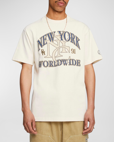 Shop Puma X Rhuigi Men's Embroidered Nyc T-shirt In White