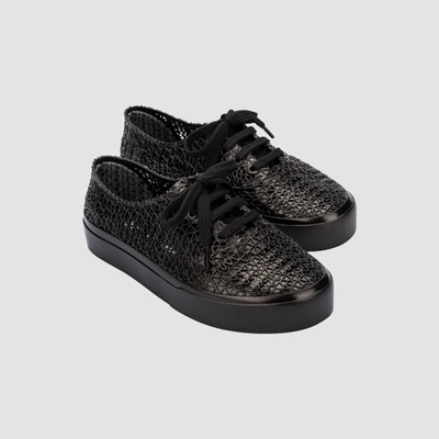 Shop Melissa Campana Papel Sneaker In Black