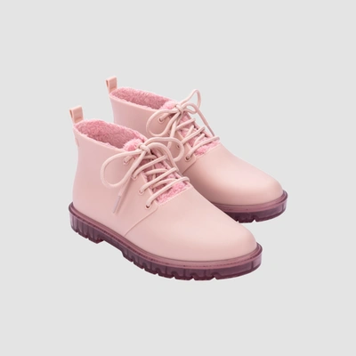 Shop Melissa Fluffy Boot In Pink