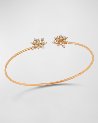 Shop Hueb 18k Luminous Gold Bracelet With Diamonds In Rose Gold