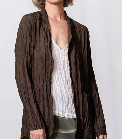 Go By Go Silk Go Crinkle Cut Jacket In Java In Multi