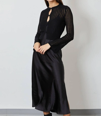 Shop Dh New York Fay Sweater Dress In Black