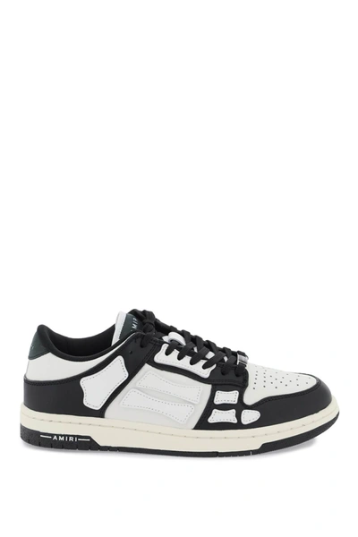 Shop Amiri Skel Top Low Sneakers In White, Black