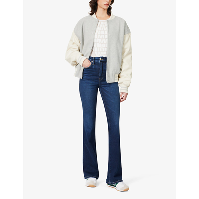 Shop Good American Women's Indigo Good Classic Bootcut High-rise Stretch-denim Jeans In Blue