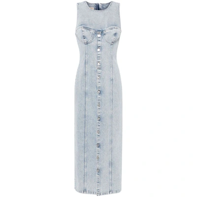 Shop 7 For All Mankind Dresses In Blue
