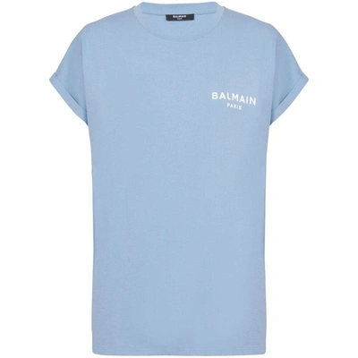 Shop Balmain T-shirts In Blue