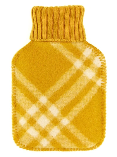 Shop Burberry Hot Water Bottle Check In Yellow