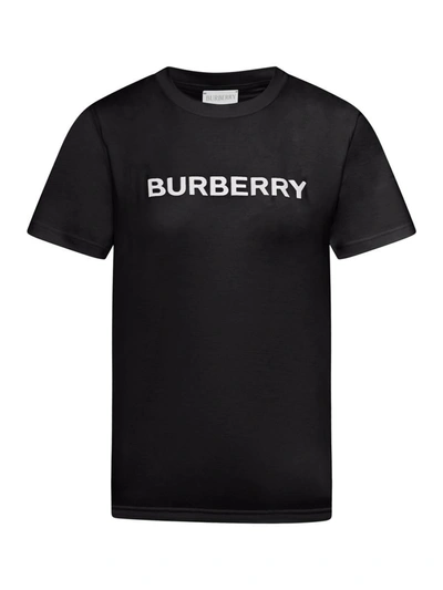 Shop Burberry T-shirts In Black