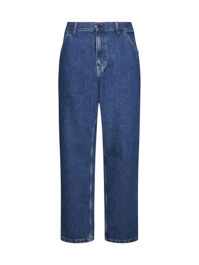 Shop Carhartt Wip Jeans In Blue Stone Washed