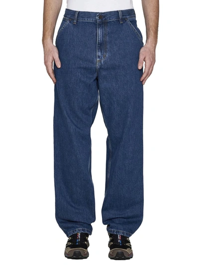 Shop Carhartt Wip Jeans In Blue Stone Washed