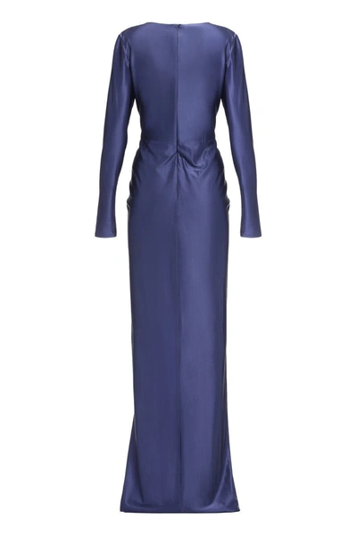 Shop Costarellos Swanson Jersey Dress In Purple
