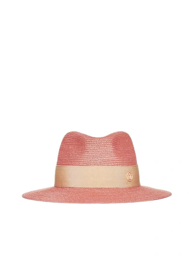 Shop Maison Michel Hats In Peach