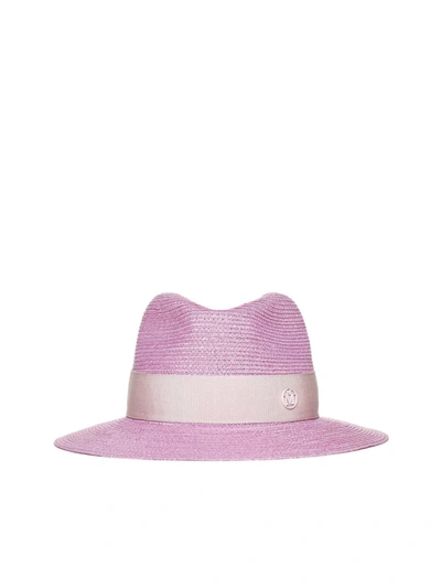 Shop Maison Michel Hats In Bubblegum