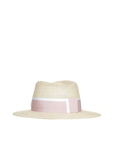 Shop Maison Michel Hats In Natural Pink