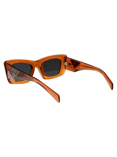Shop Prada Sunglasses In 10n5s0 Crystal Orange