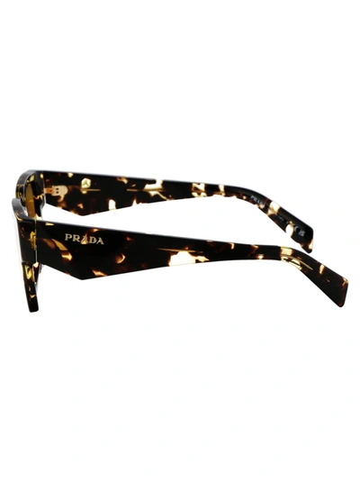 Shop Prada Sunglasses In 16o10c Tortoise Black Malt