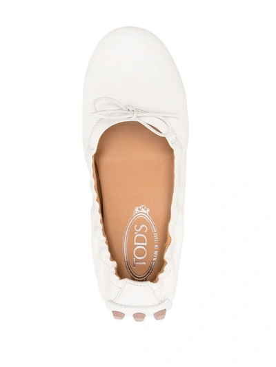 Shop Tod's Dancers Shoes In White