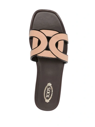 Shop Tod's Sandals Shoes In Nude & Neutrals