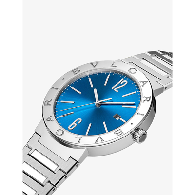 Shop Bvlgari Unisex Stainless Steel Stainless-steel Quartz Watch