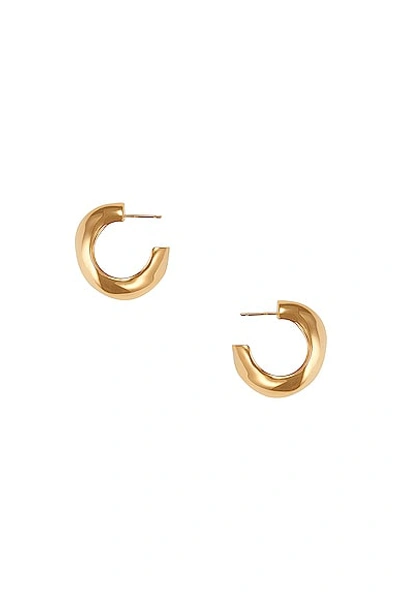 Agmes Medium Celia Hoop Earrings In Gold Vermeil