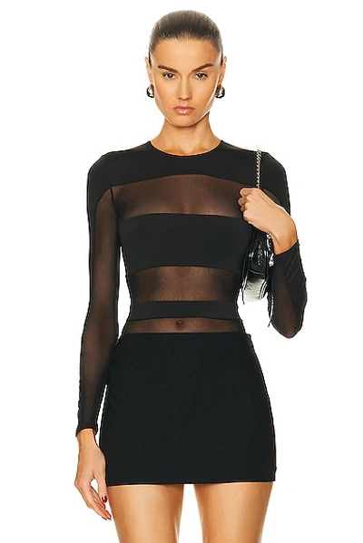 Shop Ser.o.ya Ciar Bodysuit In Black