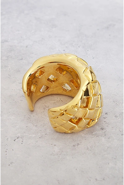 Pre-owned Chanel Matelasse Bangle Bracelet In Gold