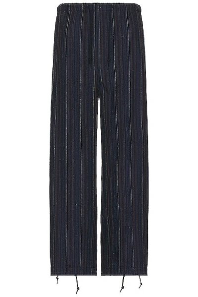 Shop Beams Mil Easy Pants Hickory Tweed Pant In Navy