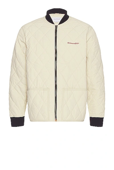 Shop Thisisneverthat Edelweiss Quilted Jakcet In Stone