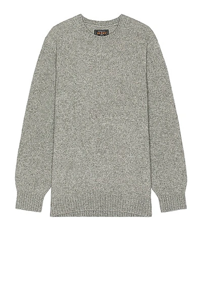 Shop Beams Crew Cashmere Sweater In Grey