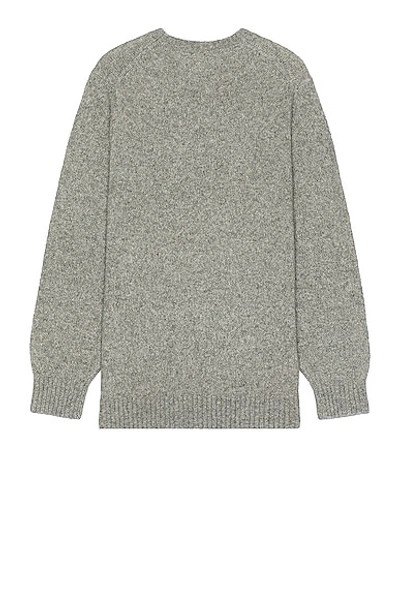 Shop Beams Crew Cashmere Sweater In Grey
