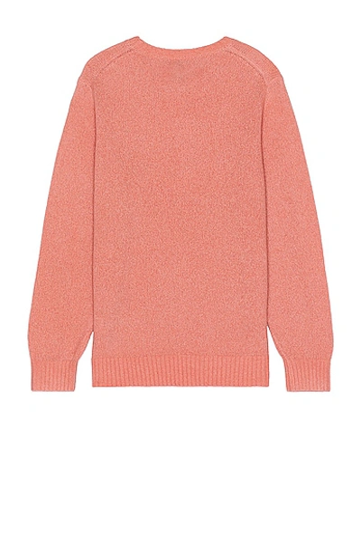 Shop Beams Crew Cashmere Sweater In Pink