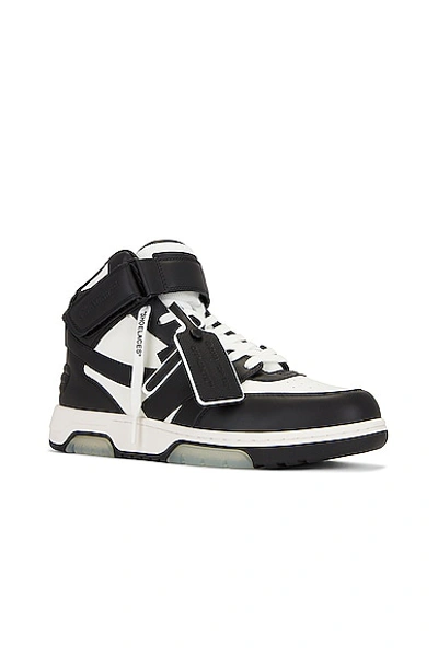 Shop Off-white Out Of Office Mid Top Sneaker In White & Black