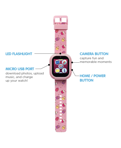 Shop Playzoom V3 Girls Pink Silicone Smartwatch 42mm Gift Set
