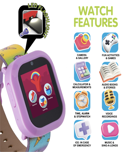 Shop Playzoom V3 Girls Purple Silicone Smartwatch 42mm Gift Set