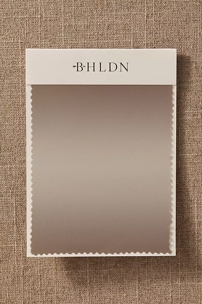 Shop Bhldn Satin Fabric Swatch In Grey