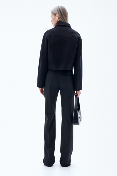 Filippa K Short Wool Cashmere Jacket In Black