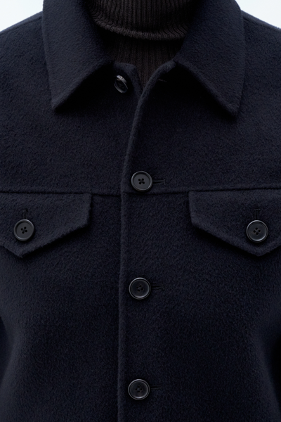 Filippa K Short Wool Cashmere Jacket In Black