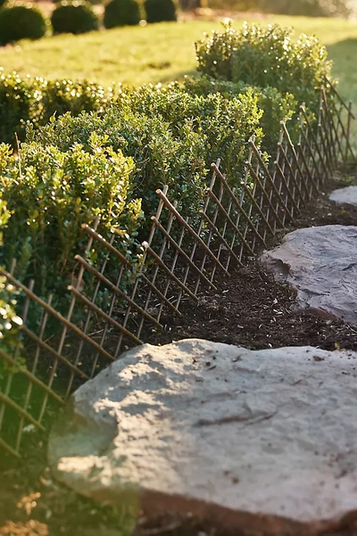 Terrain Expandable Woven Willow Fencing, Set Of 4