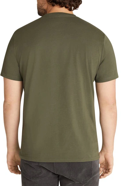 Shop Johnny Bigg Essential Crewneck T-shirt In Dark Olive