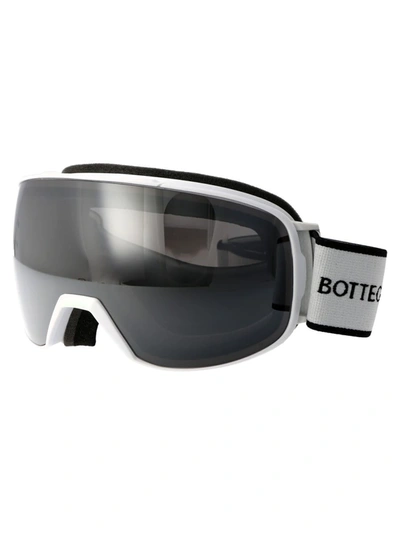 Bottega Veneta Sunglasses In 005 White White Silver