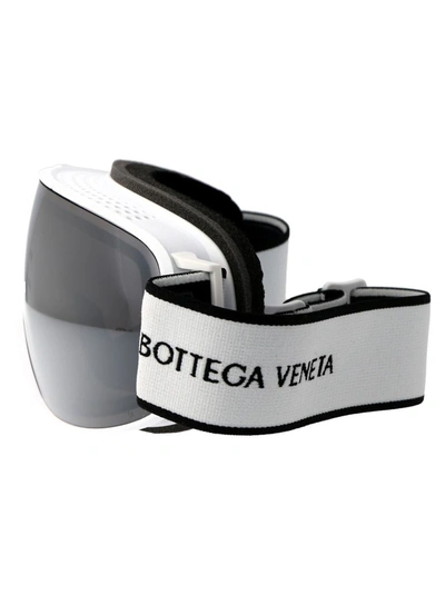 Bottega Veneta Sunglasses In 005 White White Silver