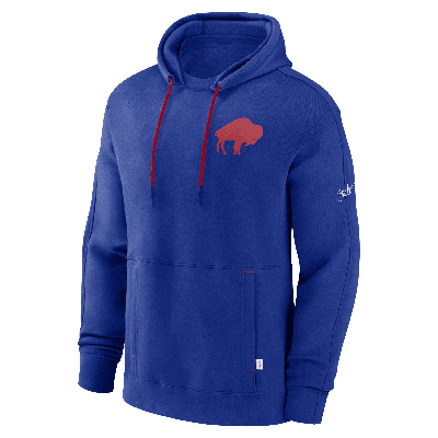 Shop Nike Buffalo Bills Layered Logo Statement  Men's Nfl Pullover Hoodie In Blue