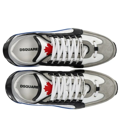 Shop Dsquared2 Legendary White Blue Sneaker